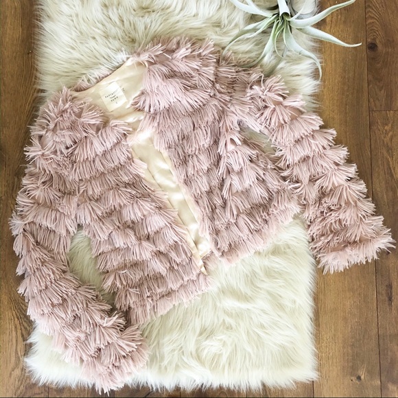 Vici Jackets & Blazers - Fantastic Fawn • Short Blush Fuzzy Jacket